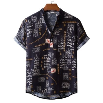 Kemeja Lelaki Men Shirt Kain Batik Printed Shirts